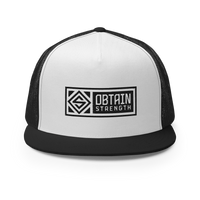 White Banner Trucker Cap