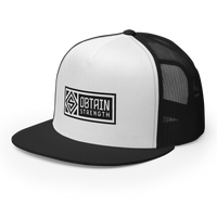 White Banner Trucker Cap