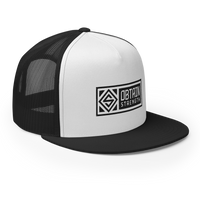 White Banner Trucker Cap