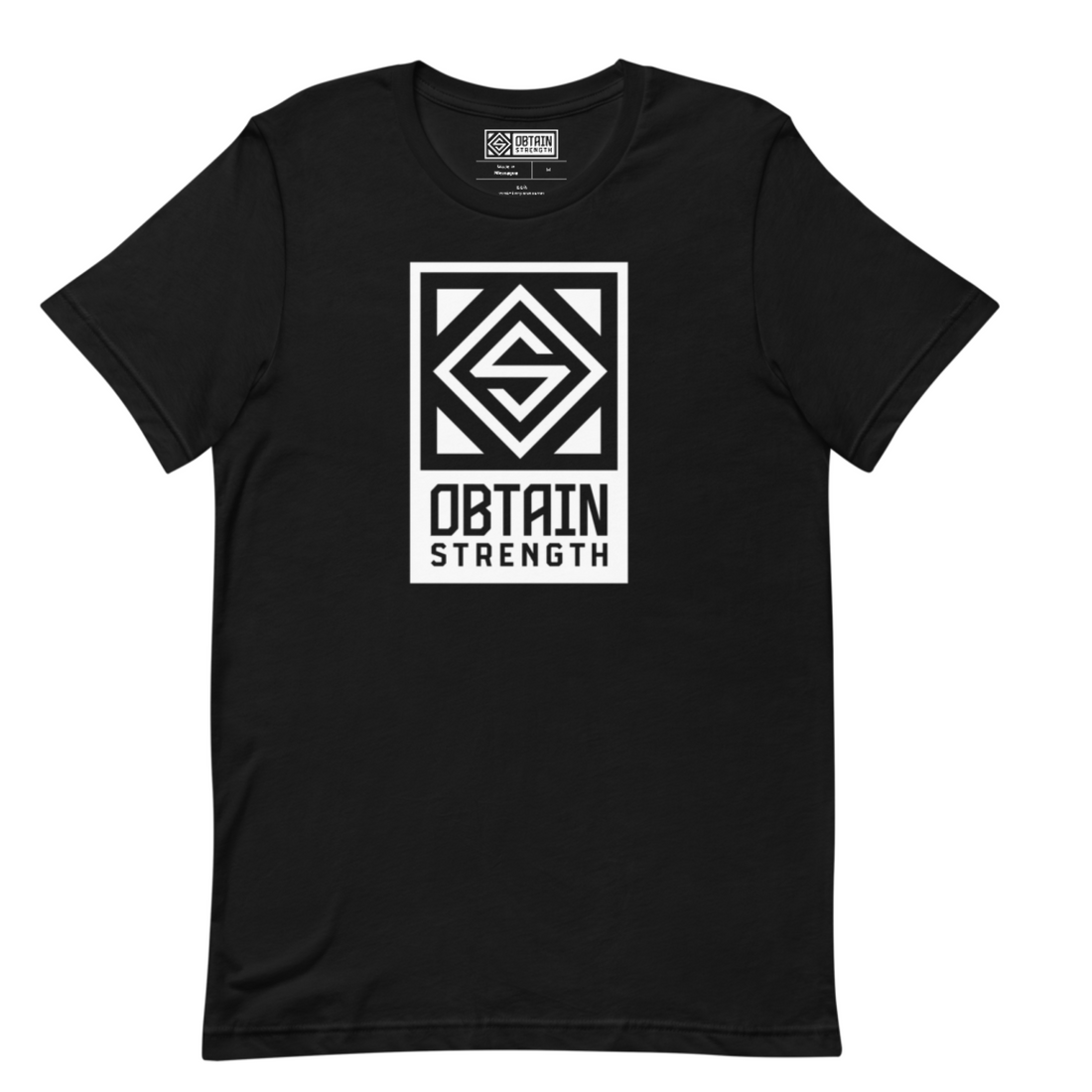 Black Vertical Banner Tee