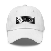 White Banner Dad Hat