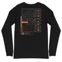 Grid Coordinate Long Sleeve Tee