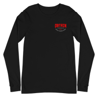Black & Red Bent Logo Long Sleeve Tee