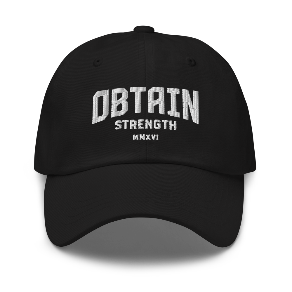 Black Bent Logo Dad Hat